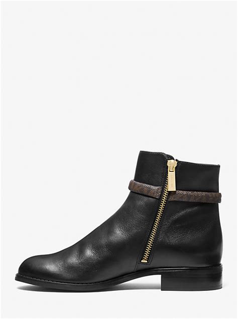 Finley Leather and Logo Ankle Boot 